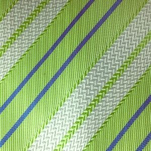 Necktie– Talented White and Neon Green by Armani